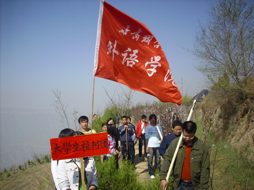 我院员工参加义务植树活动